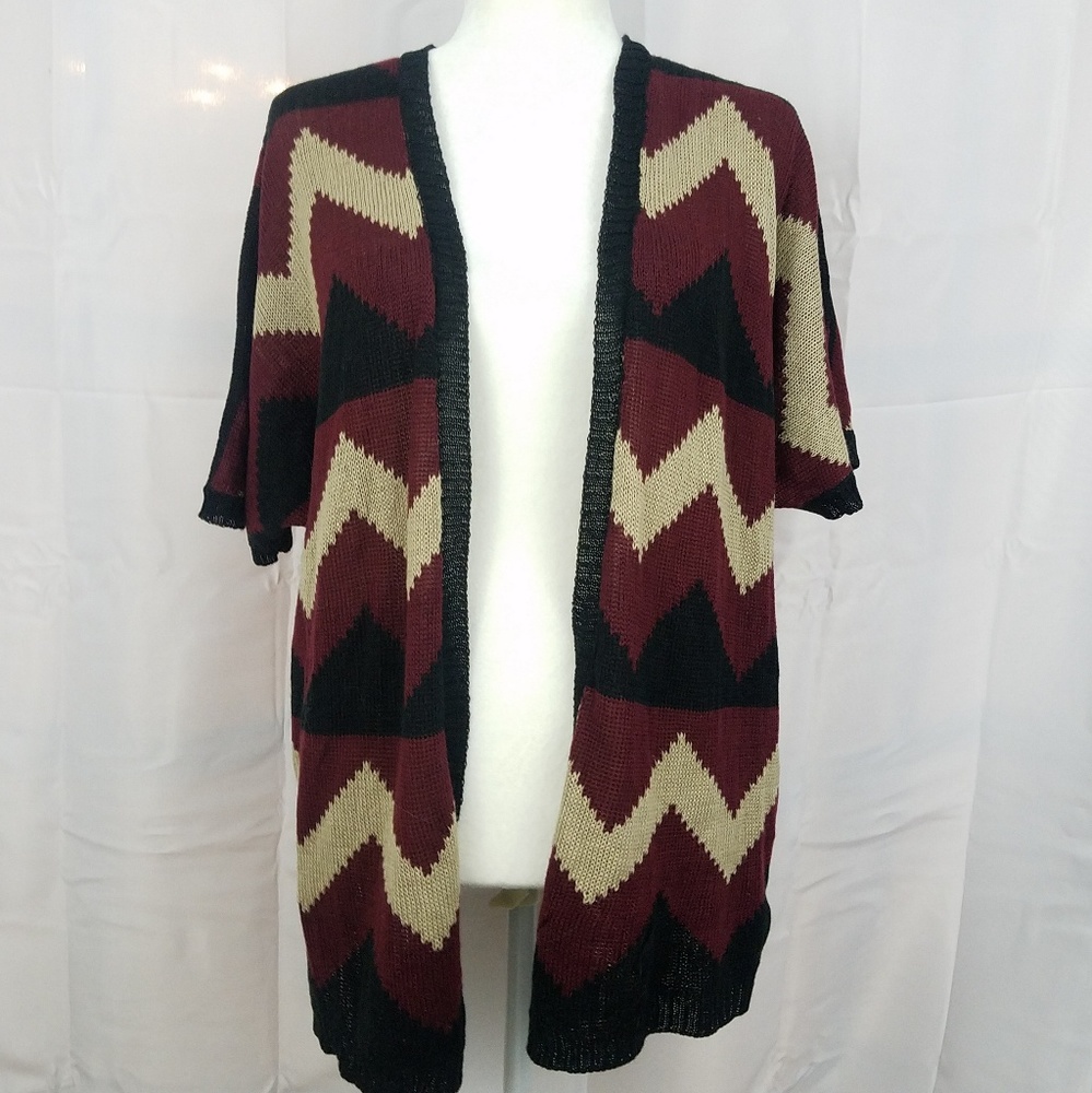 COPY - ⚪2/$20 Blu Pepper Chevron Open Cardigan - Picture 6 of 8